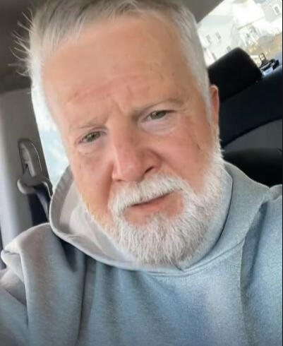 Grandpa Jim Wearing Hoodie